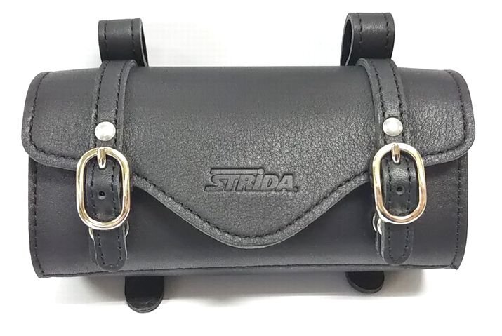 STRiDA レザーサドルバッグ ST-SB-009 ブラック 新品 送料無料(北海道、沖縄、離島除く) 国内正規代理店品 折りたたみ自転車ストライダ
