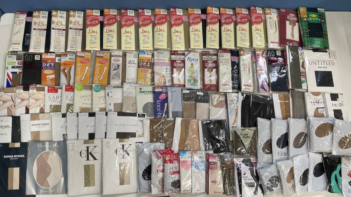 1-133/3-100【未使用】レディース 女性用 ストッキングなどまとめ★ パンスト/ひざ下丈/Dior/CalvinKlein/ラルフローレン/マリクレールなど