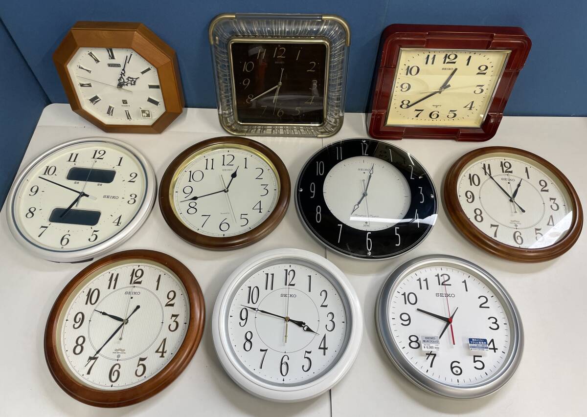 1-134/3-120 掛時計 壁掛け時計 10点 まとめて◇ SEIKO セイコー 1-134/3-120 掛時計 壁掛け時計 10点 まとめて◇ SEIKO セイコー