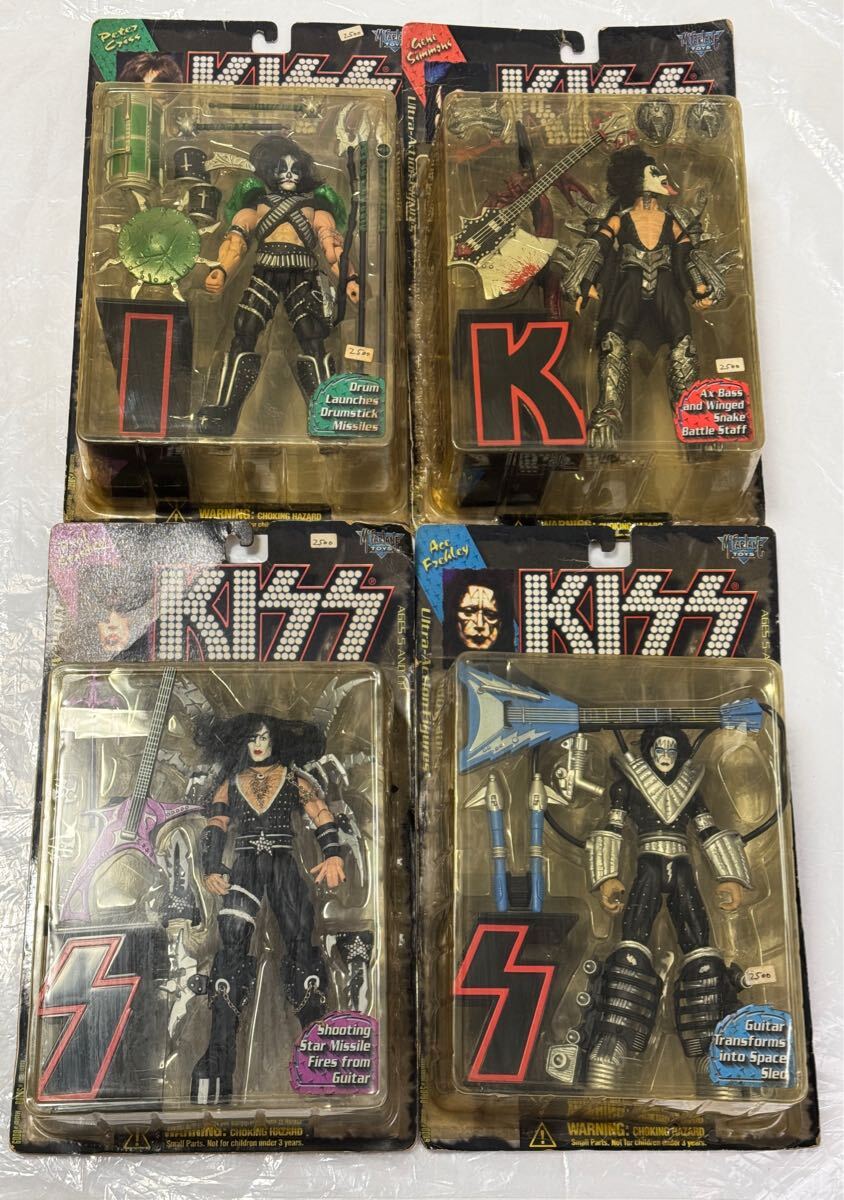 Ξ【未開封品】KISS キッス フィギュア / ジーン シモンズ / ポールスタンリー /ピーター クロス / エース フレーリー / 283301 / 16-10
