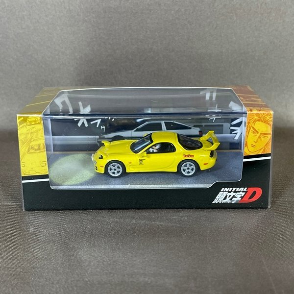 ZB694●新品【 ホビージャパン 1/64 MAZDA RX-7 (FD3S) RED SUNS / 頭文字D VS 藤原拓海 高橋啓介 ドライバーフィギュア付き 】HJ643043D