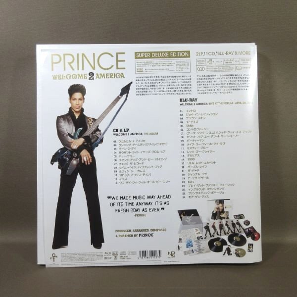 F368●プリンス PRINCE「ウェルカム?2?アメリカ スーパー?デラックス?エディション 完全生産限定」Blu-spec CD＋2LP＋Blu-ray＋特典