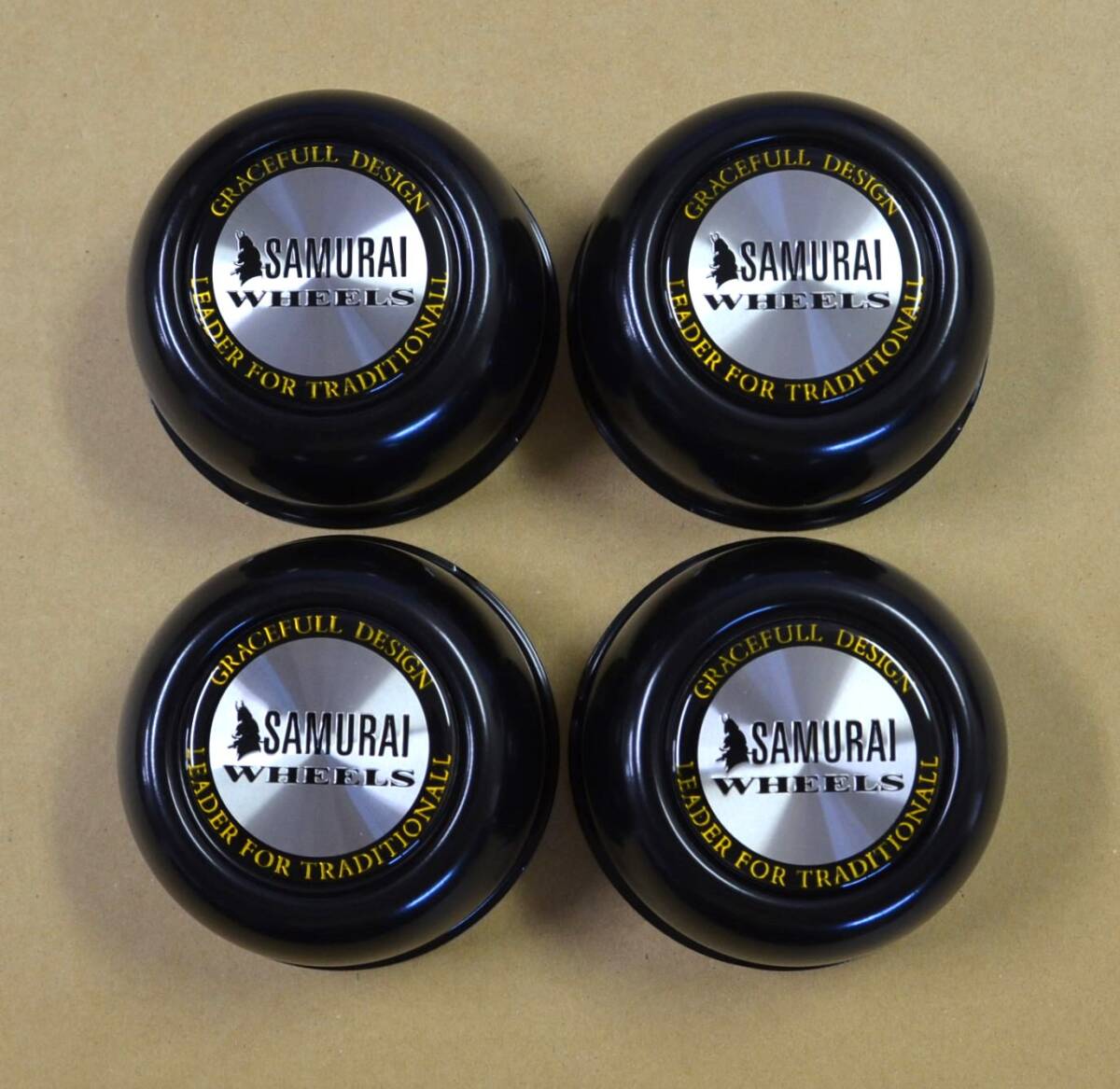4WD / 2WD センターキャップ アルミ用 激安 4X4 ( 径: 110mm / 高さ: 55mm ) SAMURAI WHEELS ※4個価格※ ・ (ブラック)_画像3