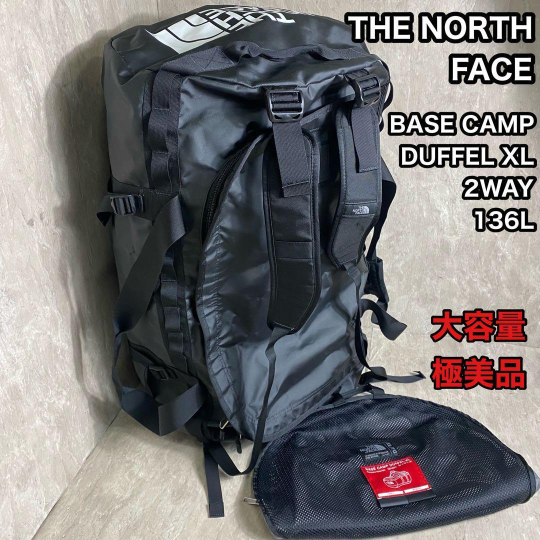 極美品 136L ザ・ノース・フェイス BCダッフルXL 2way ブラック　合宿　スノーボード　スキー　遠征