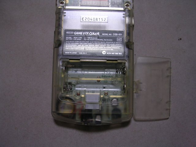 #CGB-001 Nintendo GAME BOY COLOR Game Boy цвет прозрачный рабочий товар (. доказательство фотография представление )JUNK обращение 