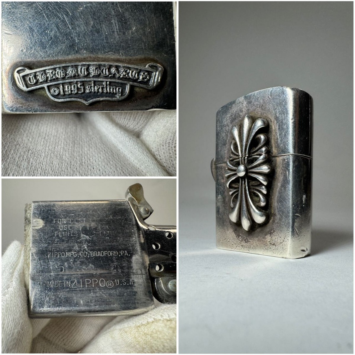 AS532 CHROME HEARTS ZIPPO LIGHTER クロムハーツ Sterling刻印 AS532 CHROME HEARTS ZIPPO LIGHTER クロムハーツ Sterling刻印