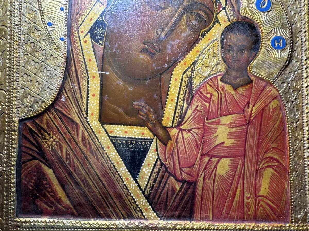 AS549 宗教美術 聖母子 イコン額 聖母マリア ロシア正教 イエス AS549 宗教美術 聖母子 イコン額 聖母マリア ロシア正教 イエス
