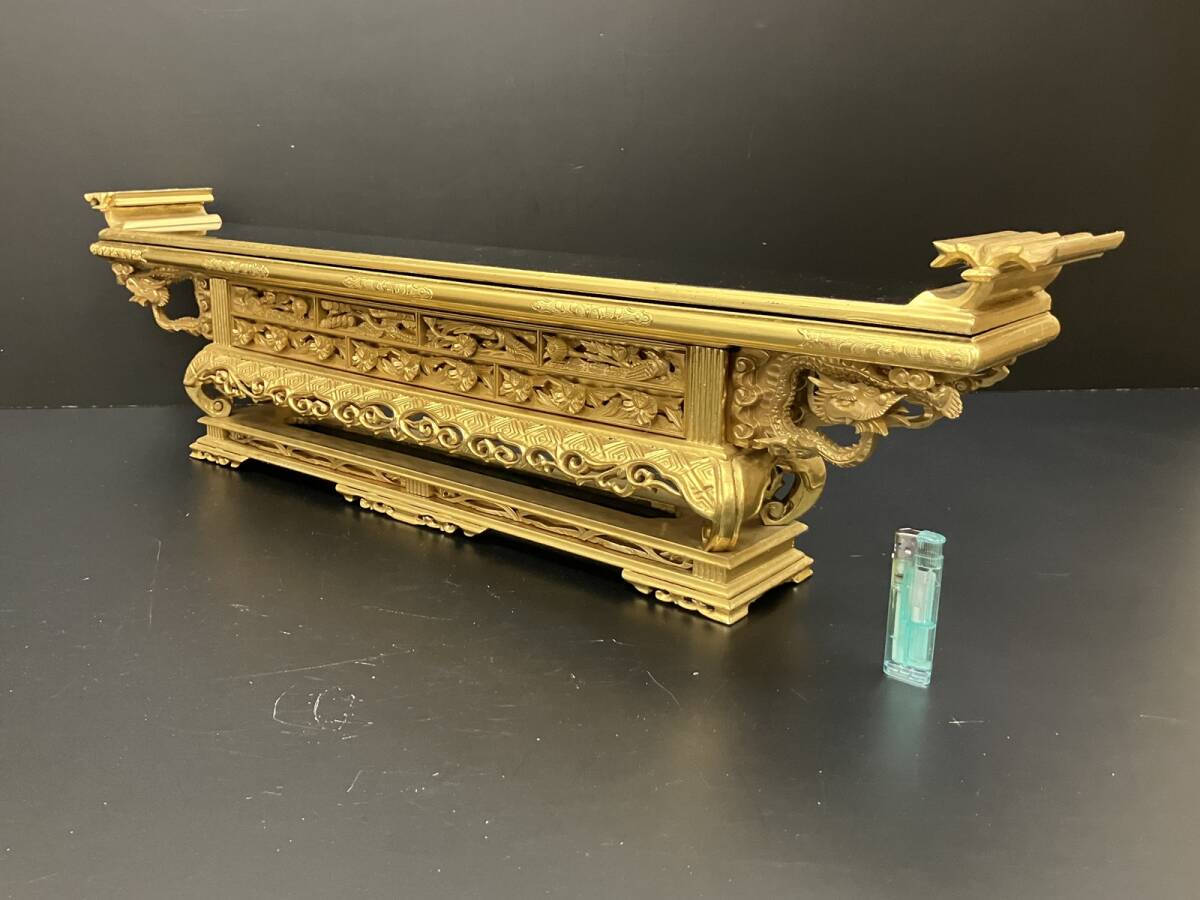 ◇【メンテナンス済み・仏教美術】大サイズ87cm・金具打ち木製 ◇【メンテナンス済み・仏教美術】大サイズ87cm・金具打ち木製