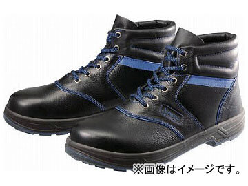 シモン 安全靴 編上靴 SL22-BL 黒/ブルー 25.5cm SL22BL-25.5(4351401)