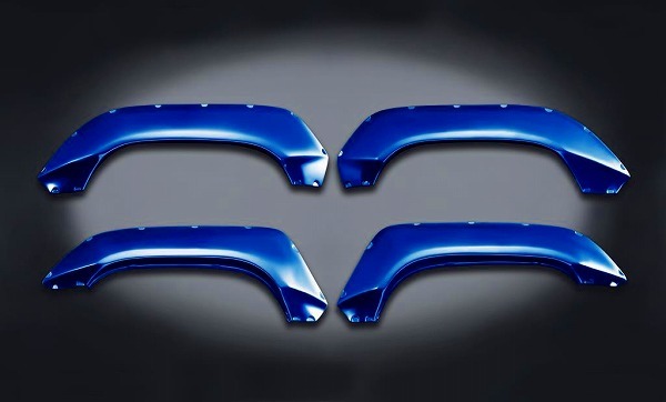 モーターファーム/Motor Farm オーバーフェンダーキット ブリスクブルーメタリック(ZWY) 60mm 64EX-UOF60-ZWY スズキ ジムニー JB64