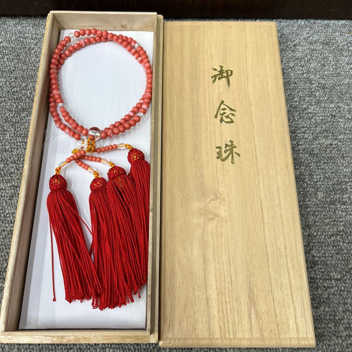 5 数珠 御念珠 念珠 仏具 珊瑚？