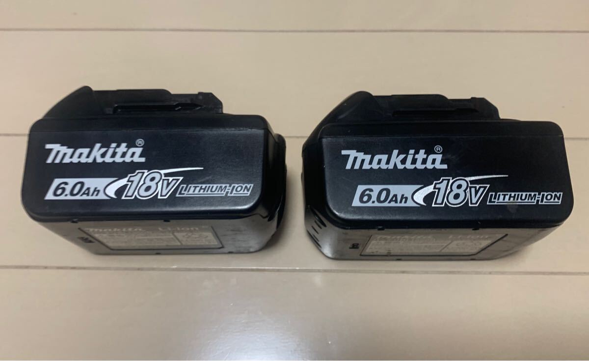 マキタ純正 18V リチウムイオンバッテリー2個セット　中古品