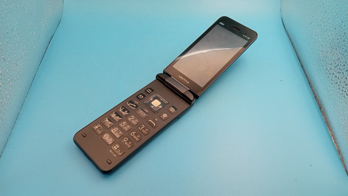 K1948 au SIMフリー GRATINA KYF39 KYOCERA 簡易確認&簡易清掃&初期化OK 判定○ 送料無料 WebにてSIMロック解除受付手続済み