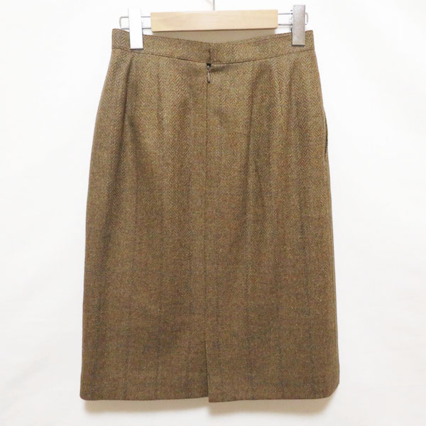 #wnc SALE バーバリー BURBERRY スカート 9 茶系 ツイード調(diào) レディース [764987]