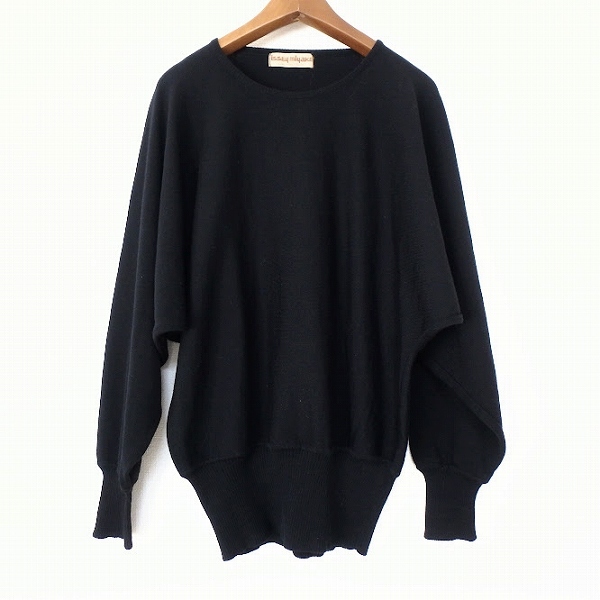 #wxc イッセイミヤケ ISSEYMIYAKE ニット?セーター 黒 オールスタイル ヴィンテージ ドルマンスリーブ レディース [906214]