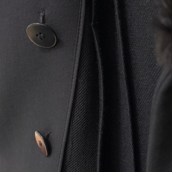 #wnc ダナキャラン DONNAKARAN コート 11 黒 ファー付き ロング レディース [841009]