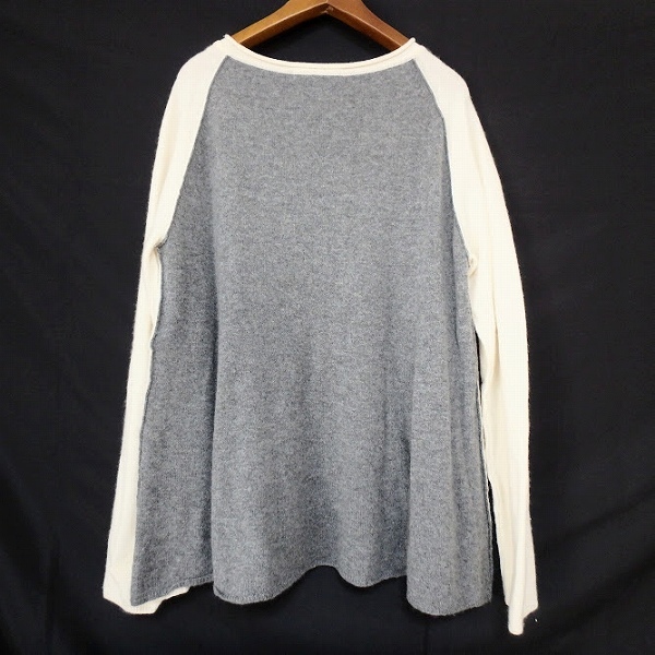 #wnc ジュンコシマダ JUNKOSHIMADA ニット?セーター 40 アイボリー グレー 49av カシミヤ レディース [923550]