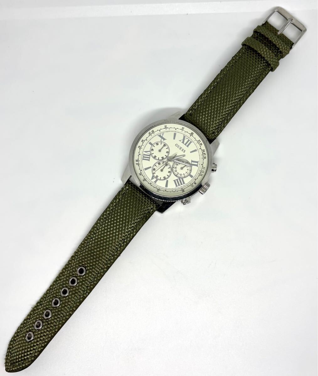 GUESS メンズ腕時計 ホライズン 電池交換済み 大型 クロノグラフ GUESS メンズ腕時計 ホライズン 電池交換済み 大型 クロノグラフ