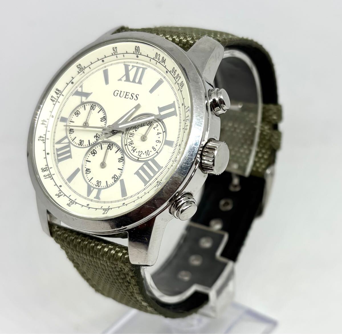 GUESS メンズ腕時計 ホライズン 電池交換済み 大型 クロノグラフ GUESS メンズ腕時計 ホライズン 電池交換済み 大型 クロノグラフ