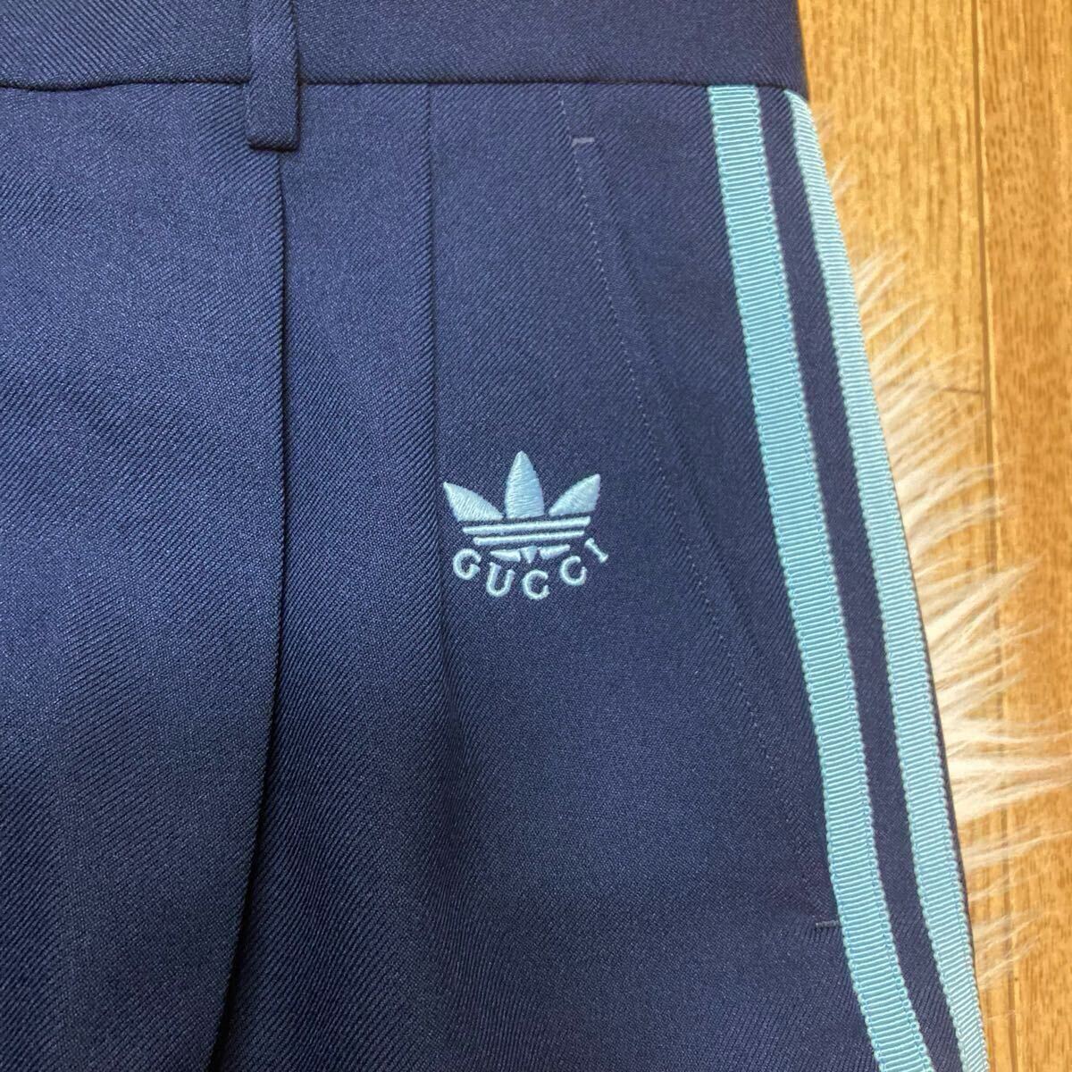 GUCCI adidas ハーフパンツ ネイビー ブルー 3L XXL グッチ GUCCI adidas ハーフパンツ ネイビー ブルー 3L XXL グッチ