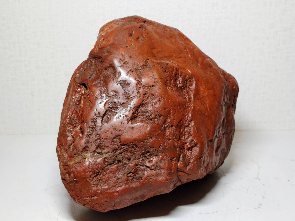 佐渡産】 6 6kg 赤玉石 赤石 碧玉 ジャスパー 原石 鑑賞石 自然石