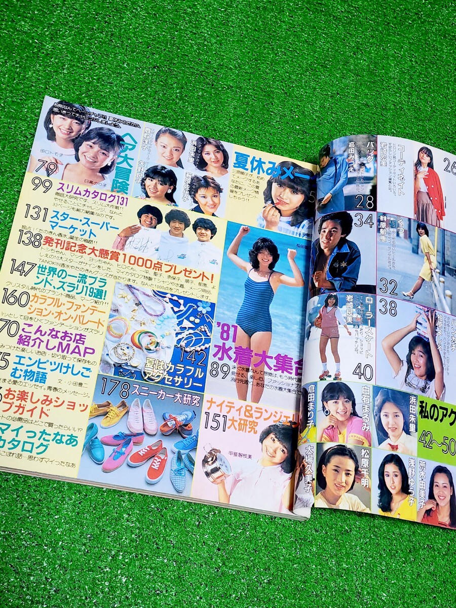 明星マイカタログ 1981年夏の号 松田聖子 河合奈保子 三原順子 日高