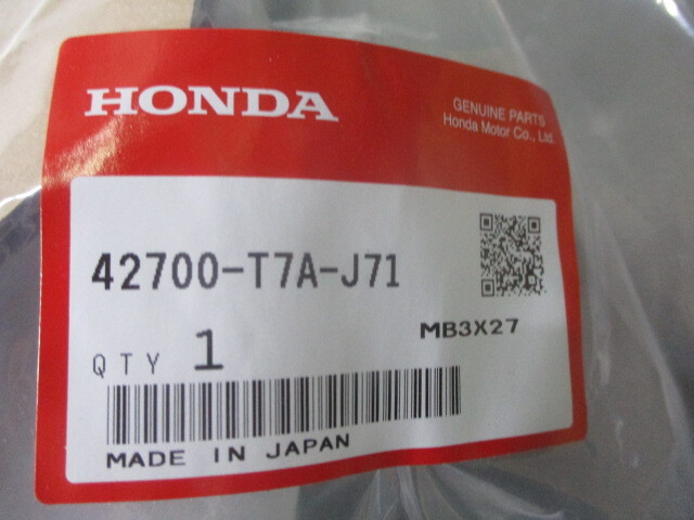 単品 ホンダ ヴェゼル 6AA-RU4 純正 アルミホイール 1本 7J×17 +55 PCD 114.3 5穴 42700-T7A-J71
