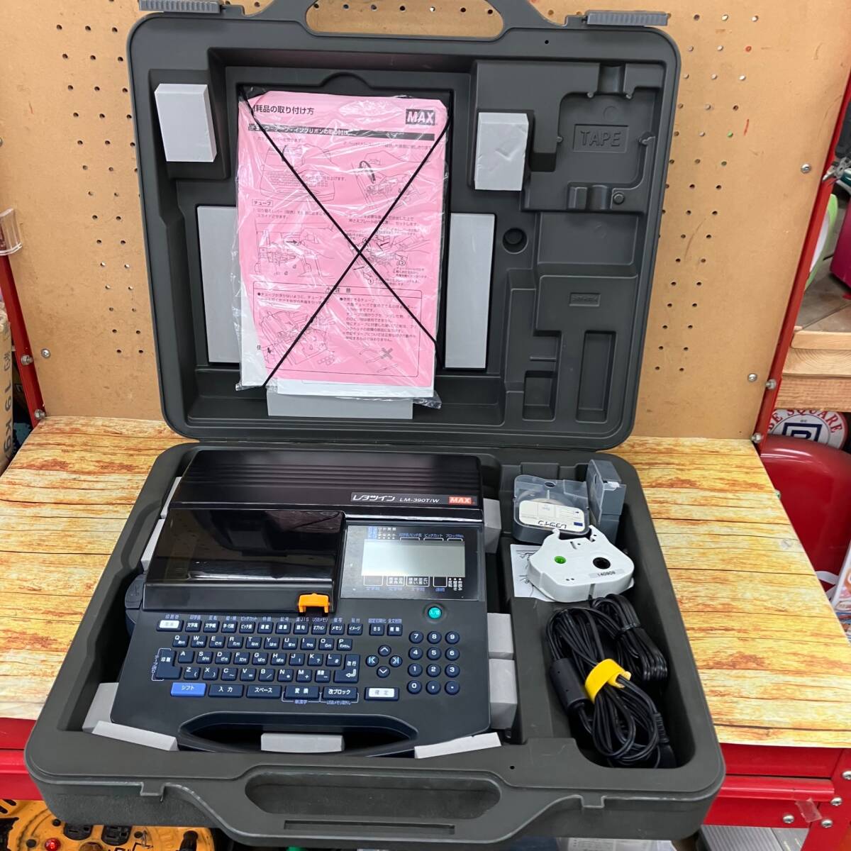 【中古品】MAX チューブマーカー レタツイン　LM-390T/W