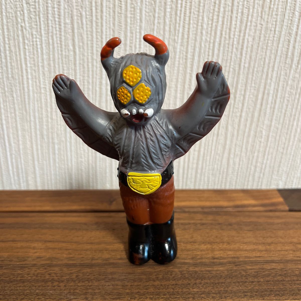 当時物！　大里玩具　クモ男　指人形　仮面ライダー　ソフビ　ブルマァク　マルサン