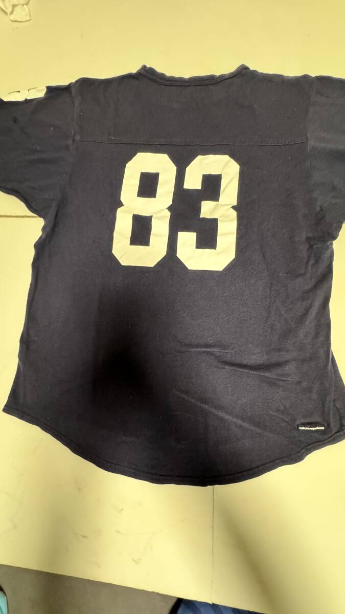 uniform experiment 半袖 Tシャツ 背番号83 ネイビー サイズ４　美中古
