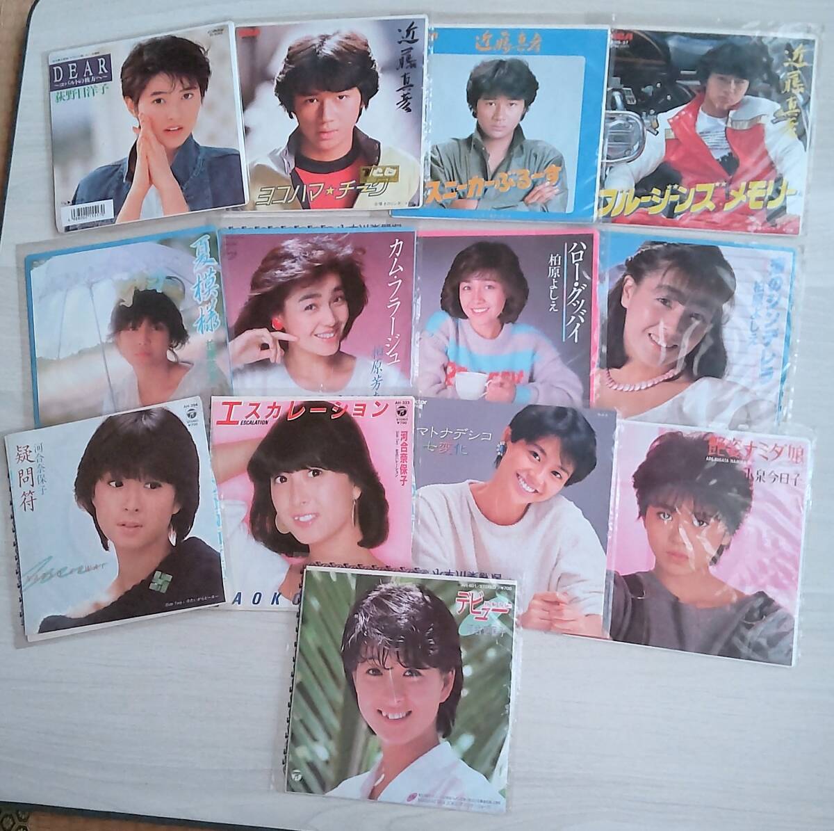 80年代アイドル 懐かしのレコード13枚★河合奈保子★小泉今日子★柏原芳恵★近藤真彦★荻野目洋子★エスカレーション/艶姿ナミダ娘ほか