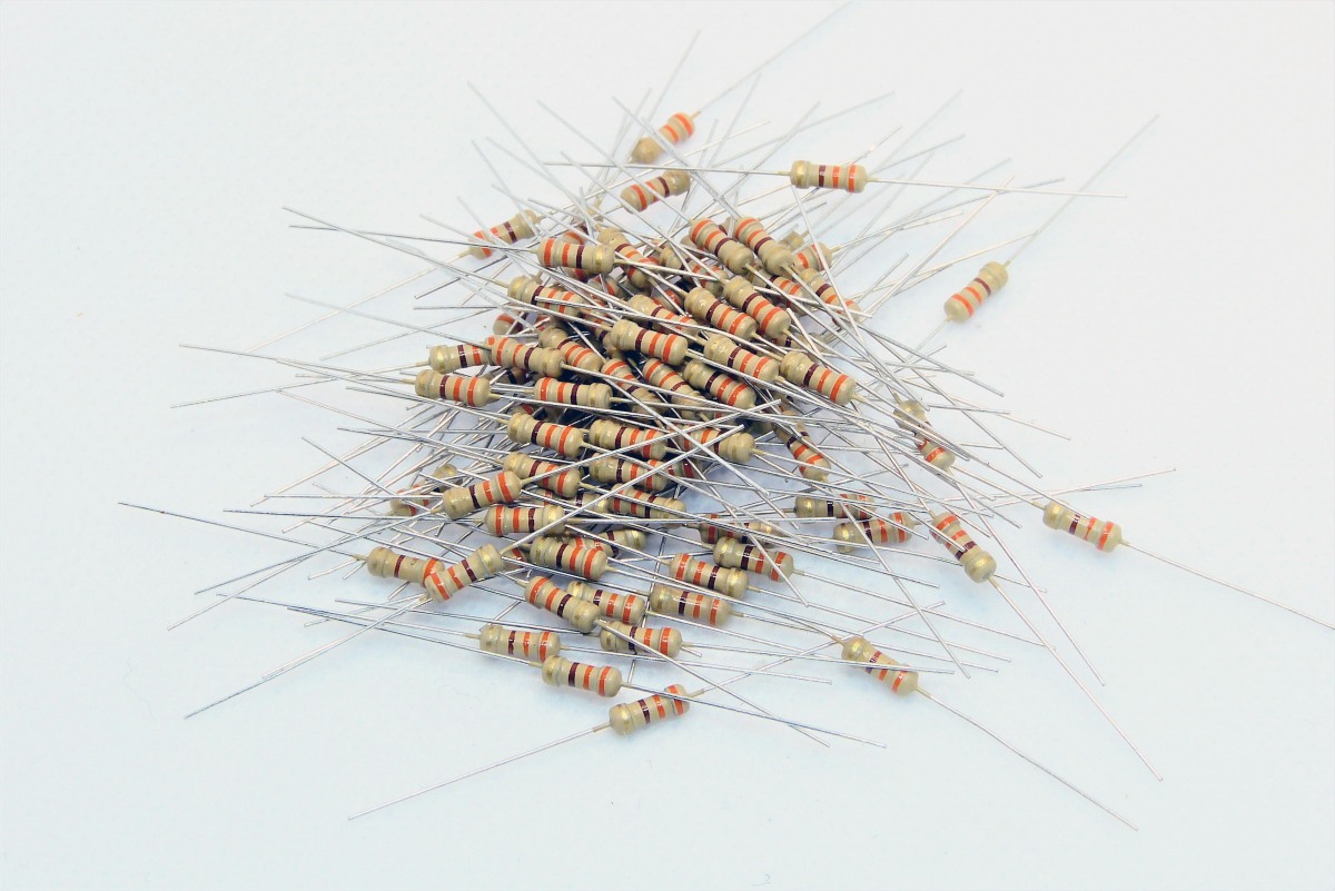 1/4wカーボン抵抗330Ω 100本_画像1