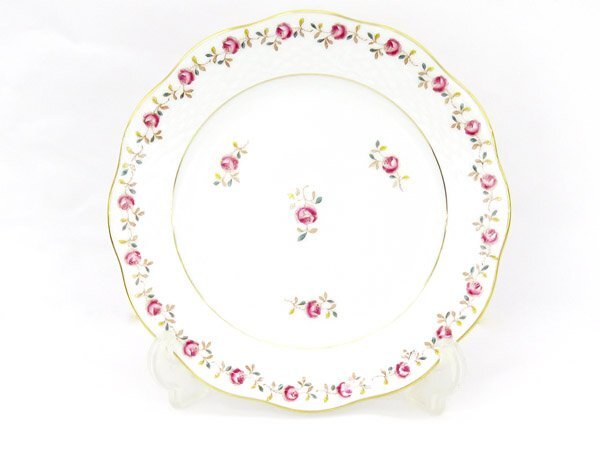 HEREND/ヘレンド ローズガーランド プレート バラ 薔薇 皿 19cm 食器