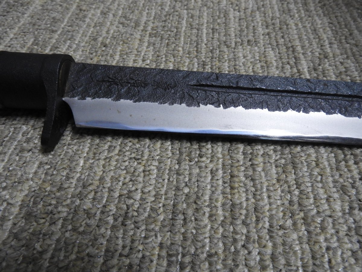 未使用 ハンティングナイフ 関伝古式 兼常作 和鉄製錬狩猟匠桜巻 未使用 ハンティングナイフ 関伝古式 兼常作 和鉄製錬狩猟匠桜巻
