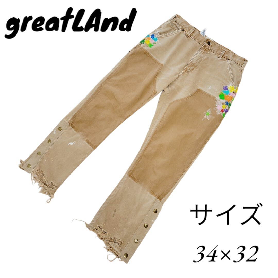 greatLAnd GREATMAN PANT carhartt リメイク 再構築 ペインター greatLAnd GREATMAN PANT carhartt リメイク 再構築 ペインター