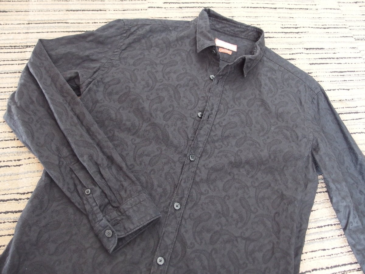 ザラマン★長袖シャツ★総柄★ペイズリー風柄★Ｓサイズ（USA）★ブラック★ZARA MAN_画像6