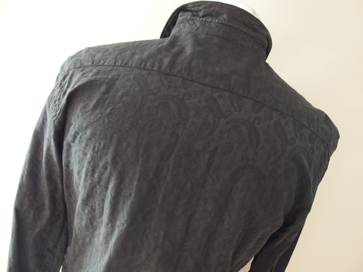 ザラマン★長袖シャツ★総柄★ペイズリー風柄★Ｓサイズ（USA）★ブラック★ZARA MAN_画像4