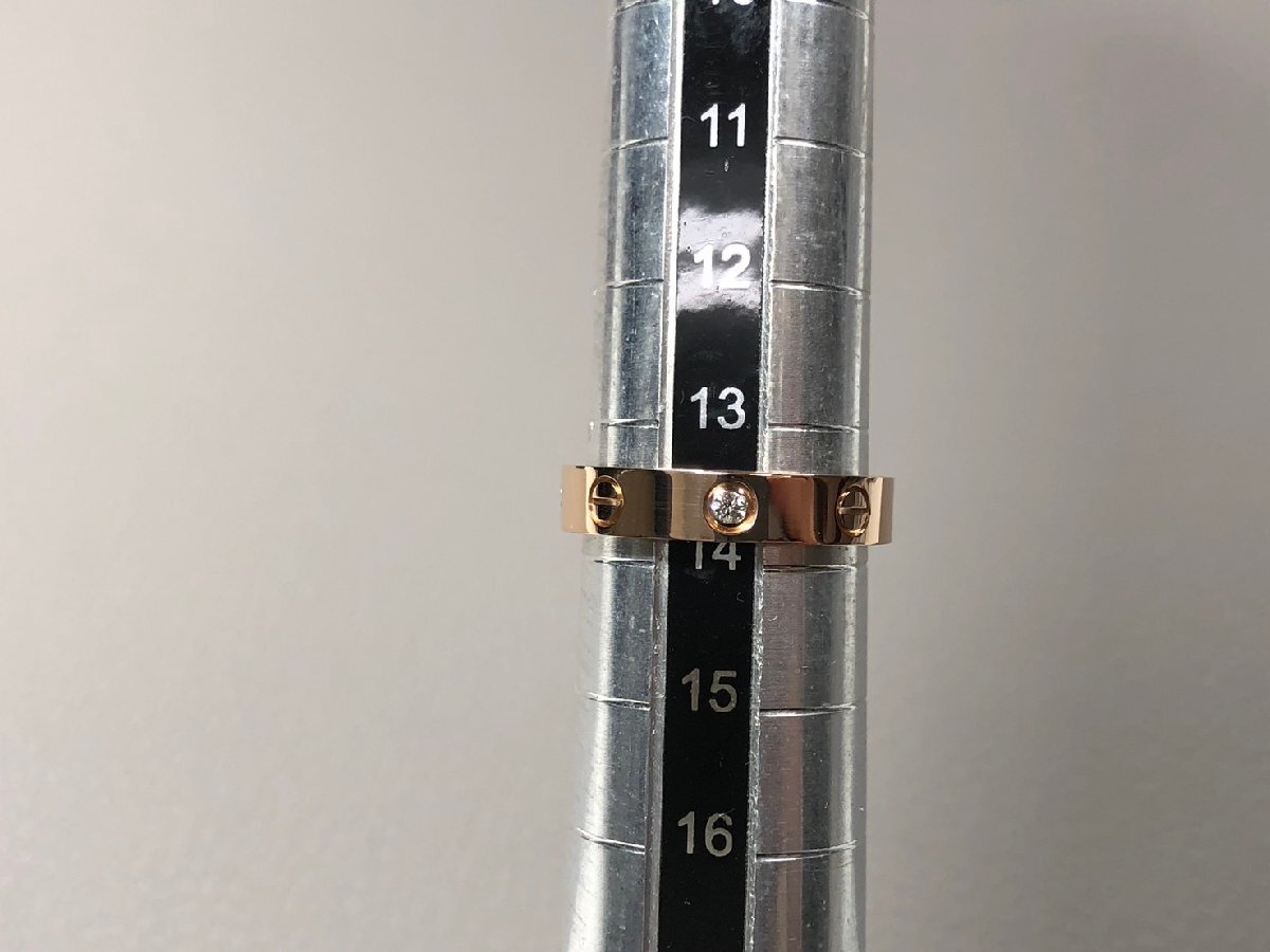☆ 新品仕上げ済み Cartier カルティエ ミニラブ リング 1PD ☆ 新品仕上げ済み Cartier カルティエ ミニラブ リング 1PD