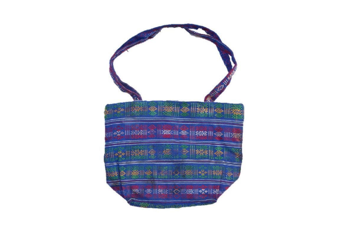 80s 90s VINTAGE ヴィンテージ USED 古着 Cotton Tote Bag トートバッグ Jacquard ジャガード織風 Hand ハンドバッグ 肩掛け POP カラフル