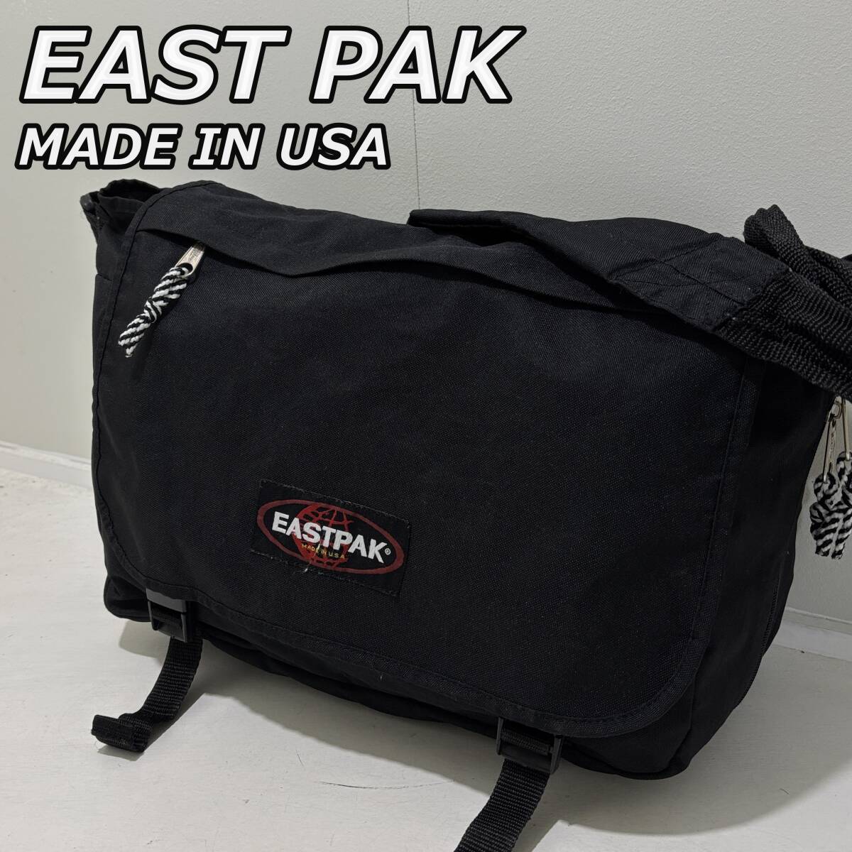 EASTPAK】イーストパック USA製 フラップ式 ナイロン EASTPAK】イーストパック USA製 フラップ式 ナイロン