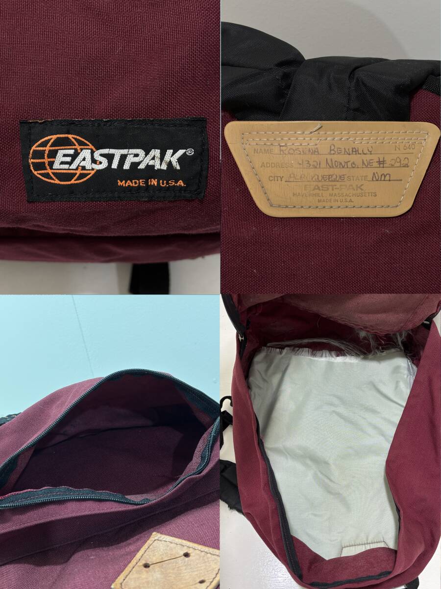 EASTPAK】イーストパック 90年代 ビンテージ USA製 旧タグ 豚鼻 EASTPAK】イーストパック 90年代 ビンテージ USA製 旧タグ 豚鼻