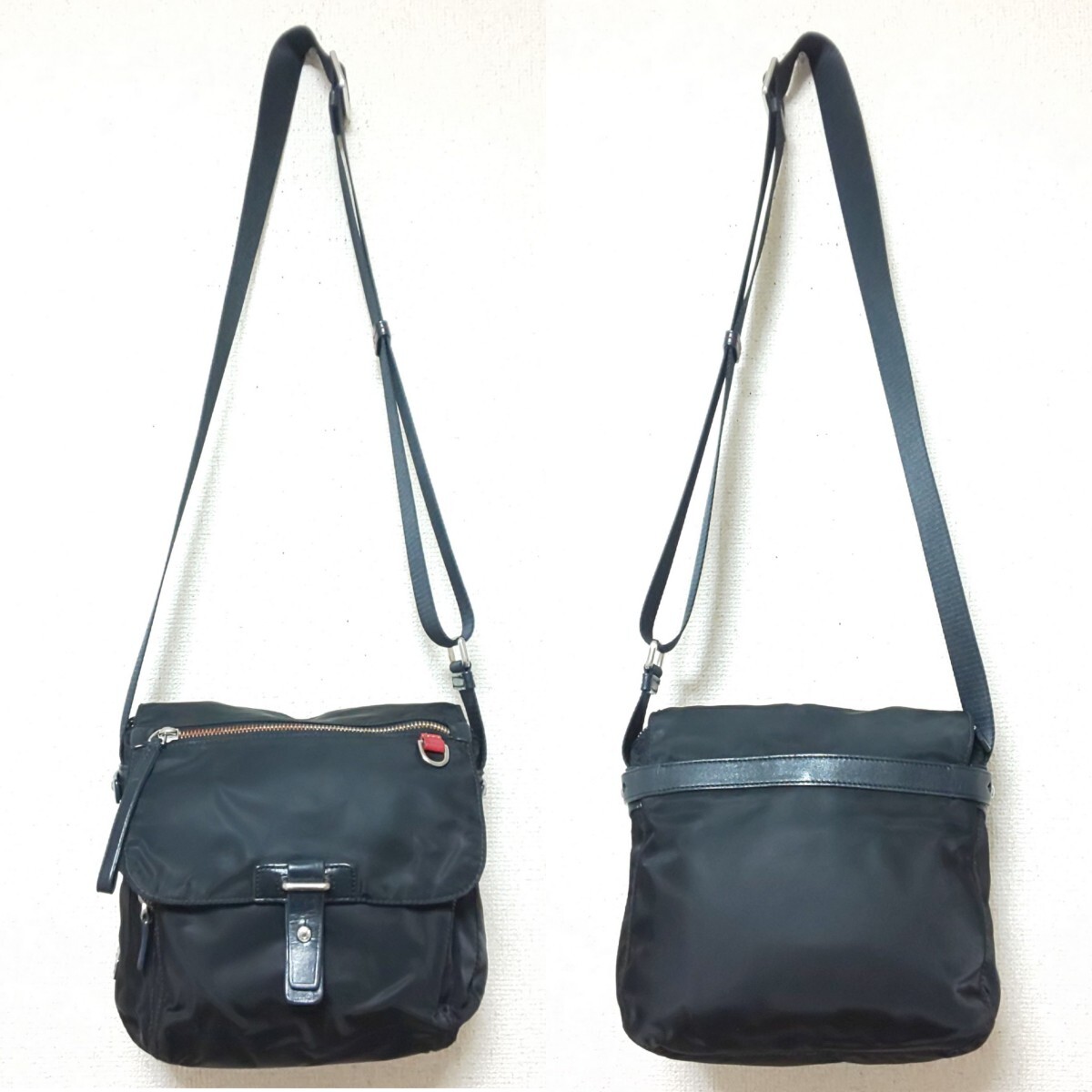 美品】TUMI トゥミ 強化ナイロン フラップミニショルダーバッグ 美品】TUMI トゥミ 強化ナイロン フラップミニショルダーバッグ