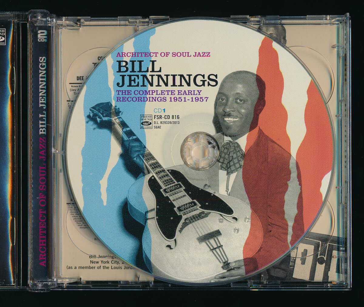 *2CD*BILL JENNINGS*ARCHITECT OF SOUL JAZZ*THE COMPLETE EARLY RECORDINGS 1951-1957*2013 год зарубежная запись *FRESH SOUND FSR-CD 816*