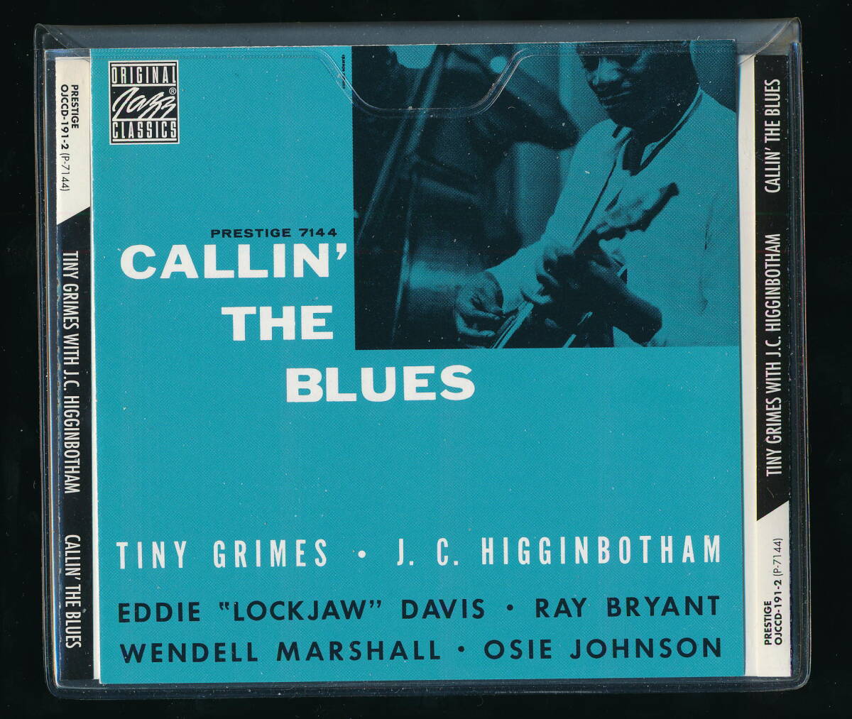 ☆TINY GRIMES WITH J.C. HIGGINBOTHAM☆CALLIN' THE BLUES☆1994年輸入盤☆ORIGINAL JAZZ CLASSICS OJCCD-191-3 (PRESTIGE P-7144)☆