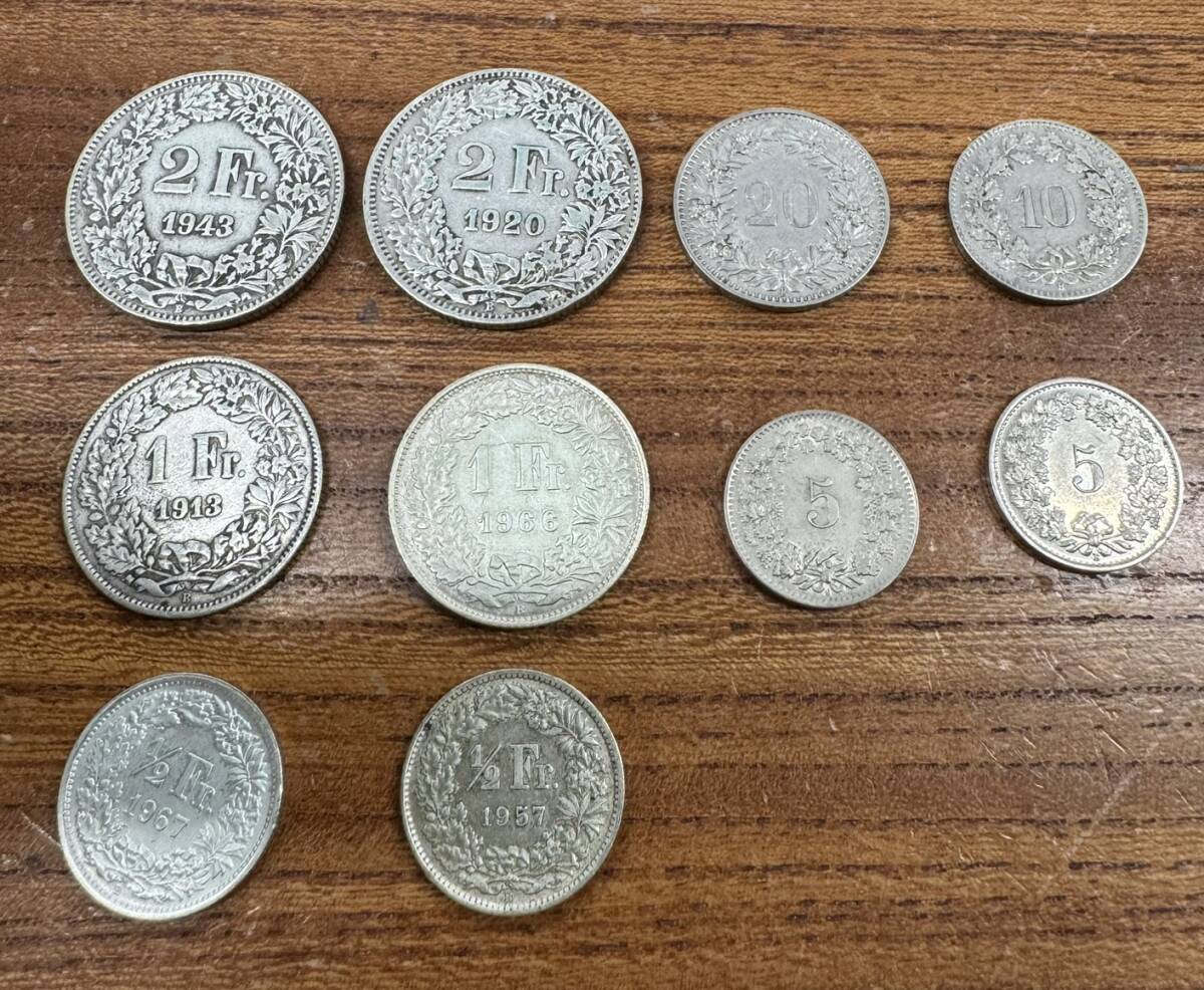 外国古銭 スイス 1809年 アールガウ州 兵士 盾 州章 硬貨 古銭