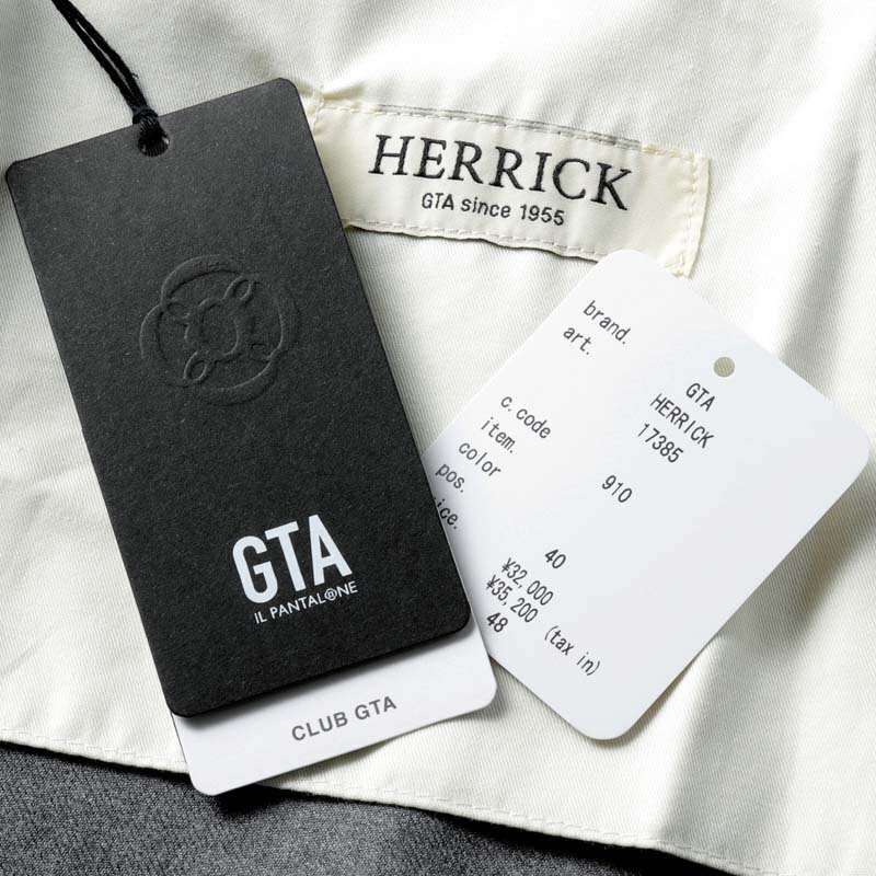 GTA(ジーティーアー) / ウールサキソニーサイドアジャスター付き2プリーツテーパードパンツ(HERRICK/17385) [gta2470721-44]