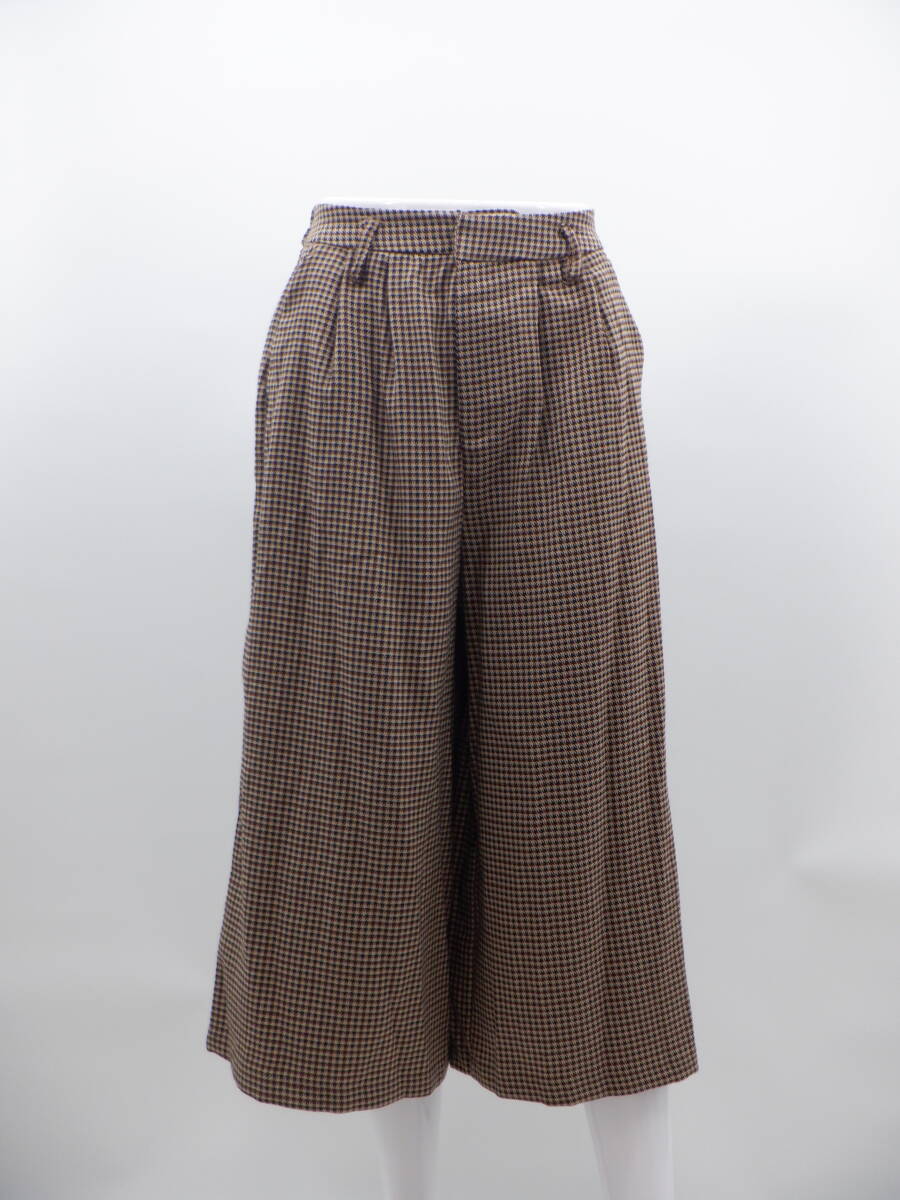 【新品】【INGNI イング】グレンチェック ガウチョパンツ/ガンクラブチェック【同梱可能】【パンツ】【ボトムス】