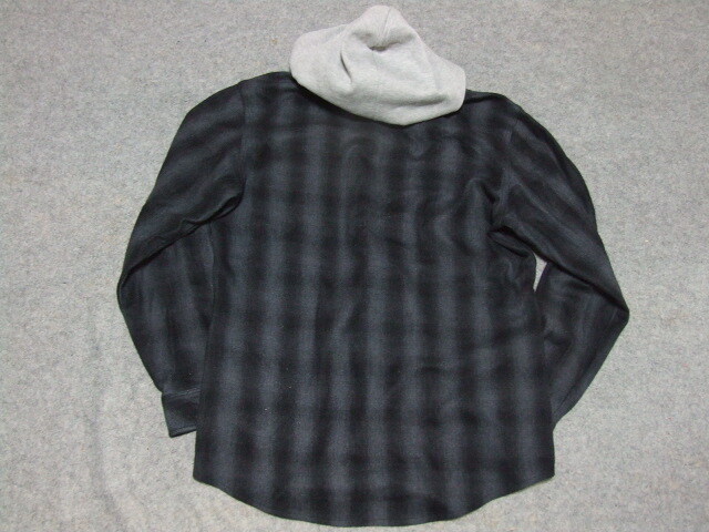 [53]即決　★TENPERCENTER テンパーセンター フード付きチェックシャツ size:L