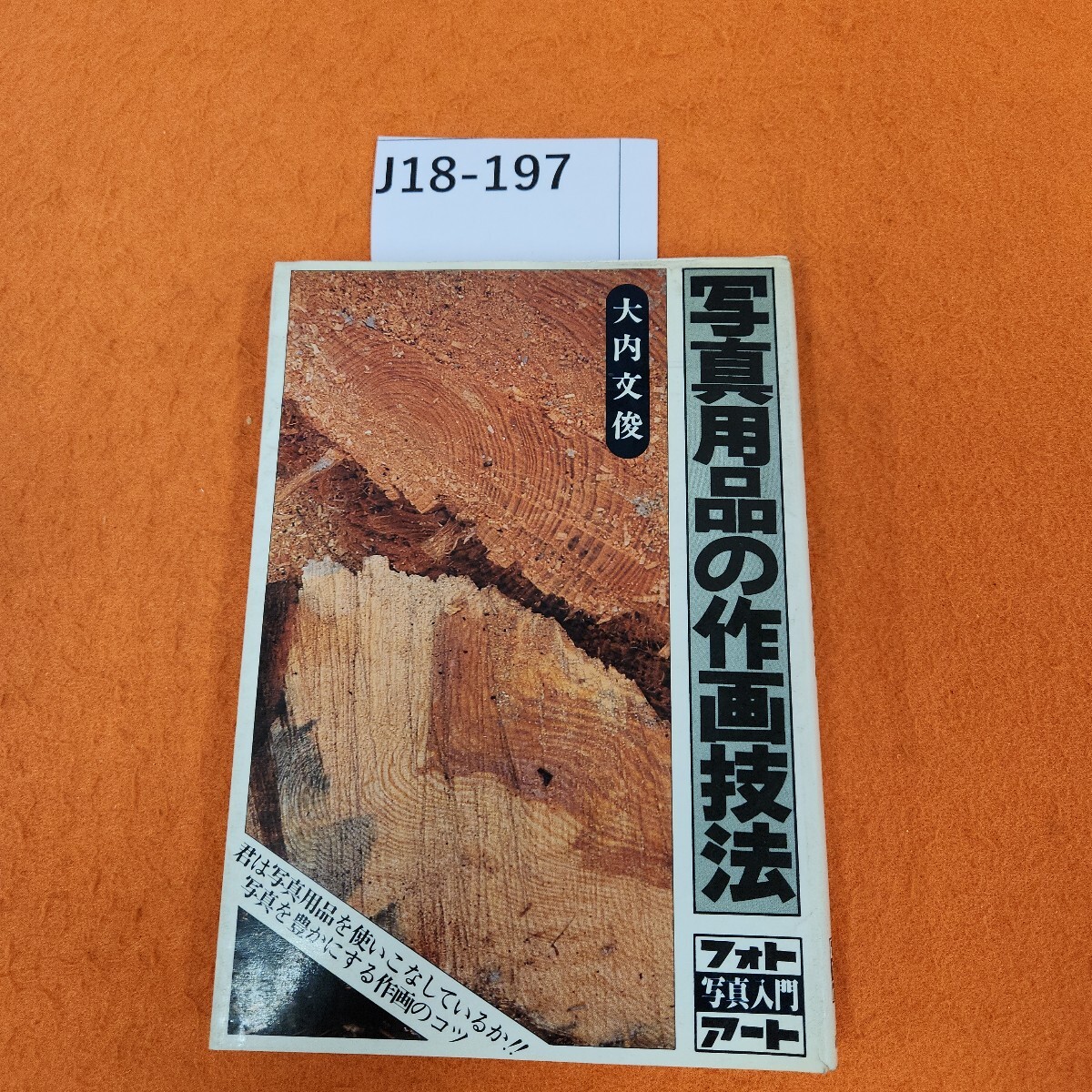 J18-197 写真用品の作画技法 大内文俊 書き込みあり。記名塗りつぶし多数あり。