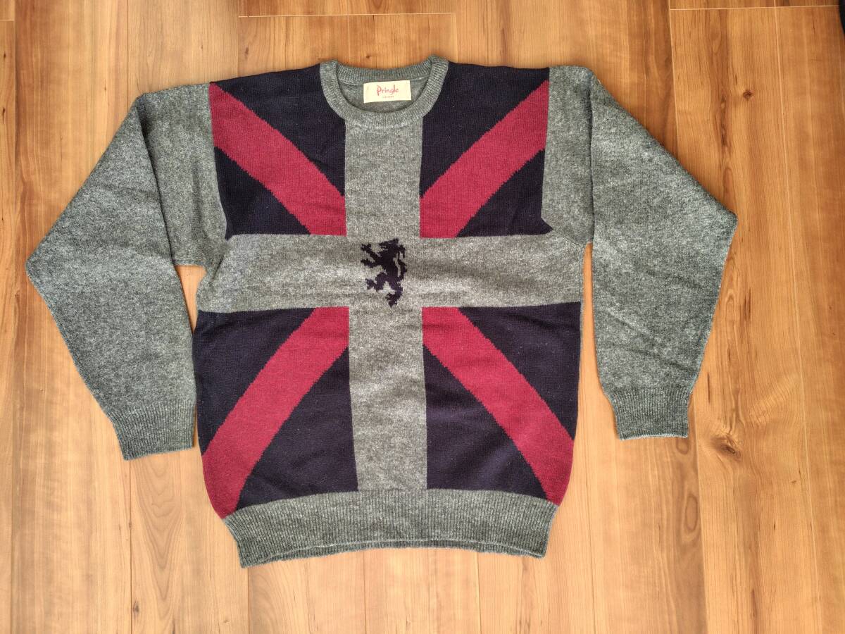 Pringle プリングル セーター ラムウール スコットランド製_画像1